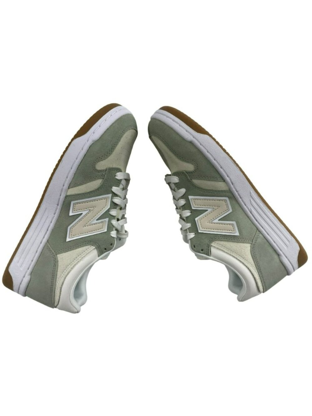 New Balance 480 Court Shoes Green & White Suede Unisex Men's Sz 9.5 Wmn's 11 NEW - Picture 3 of 11